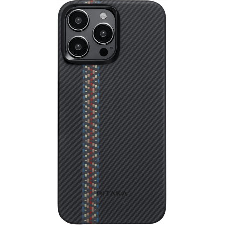 Чехол Pitaka Fusion Weaving MagEZ Case 4 для iPhone 15 Pro Max (6.7"), Rhapsody, кевлар (арамид)