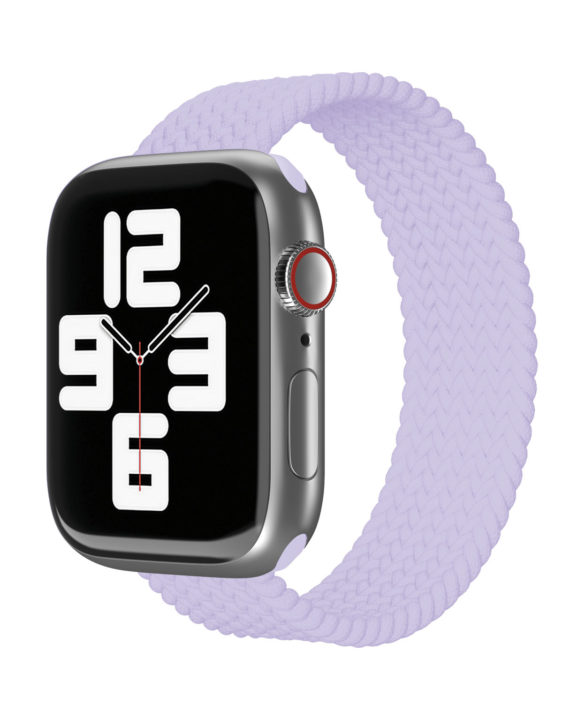 Ремешок нейлоновый плетёный "vlp" для Apple Watch 38/40/41, L/XL, 2шт, фиолетовый