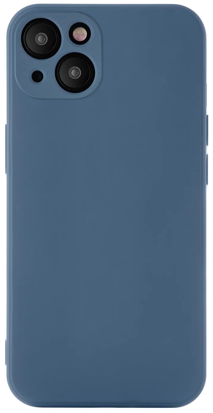 Чехол защитный ROCKET Sense для iPhone 13, soft-touch матовый, TPU, тёмно-синий