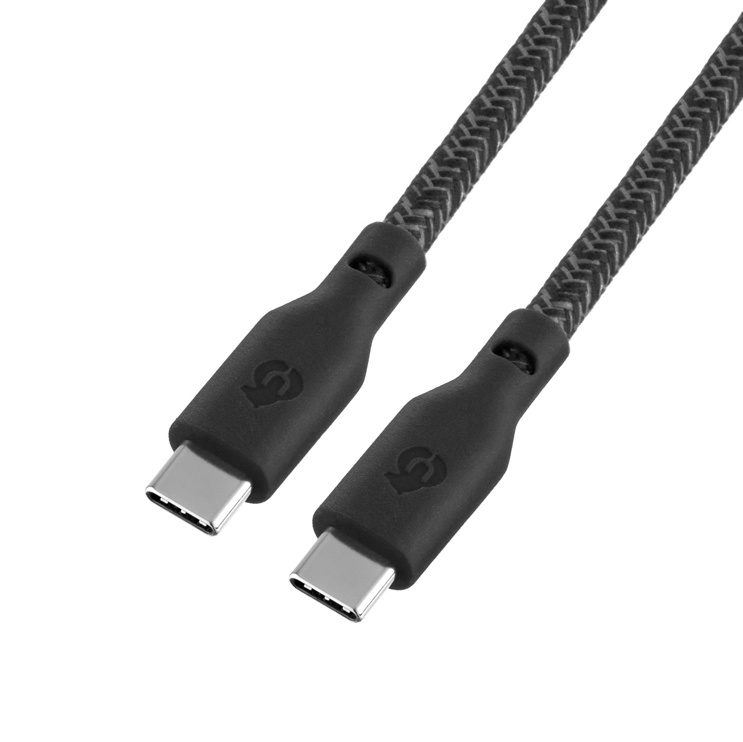 Зарядный кабель uBear Trend, USB-C/USB-С, 60Вт, 1,2м, чёрный