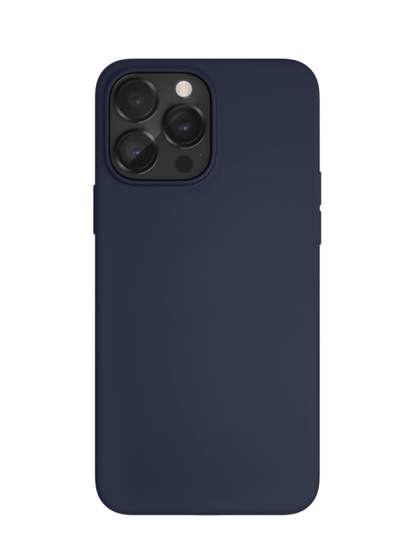 Чехол защитный "vlp" Silicone case с MagSafe для iPhone 14 Pro, темно-синий