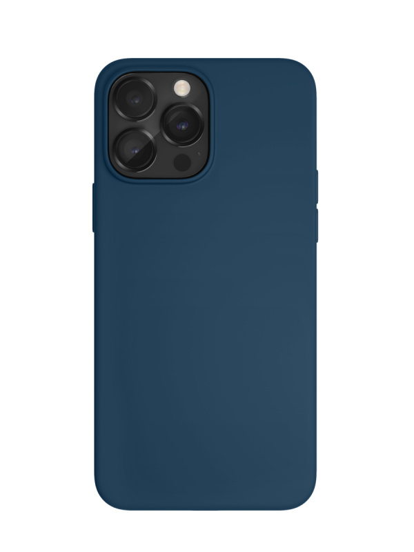 Чехол защитный "vlp" Silicone case для iPhone 14 Pro, темно-синий