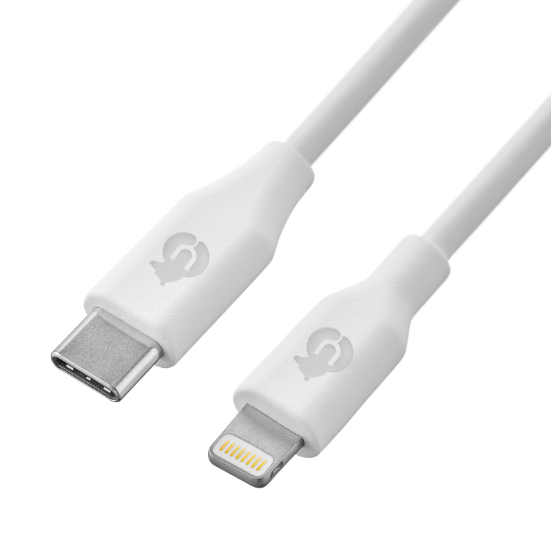 uBear Life MFi charging cable USB-C|Lightning, белый