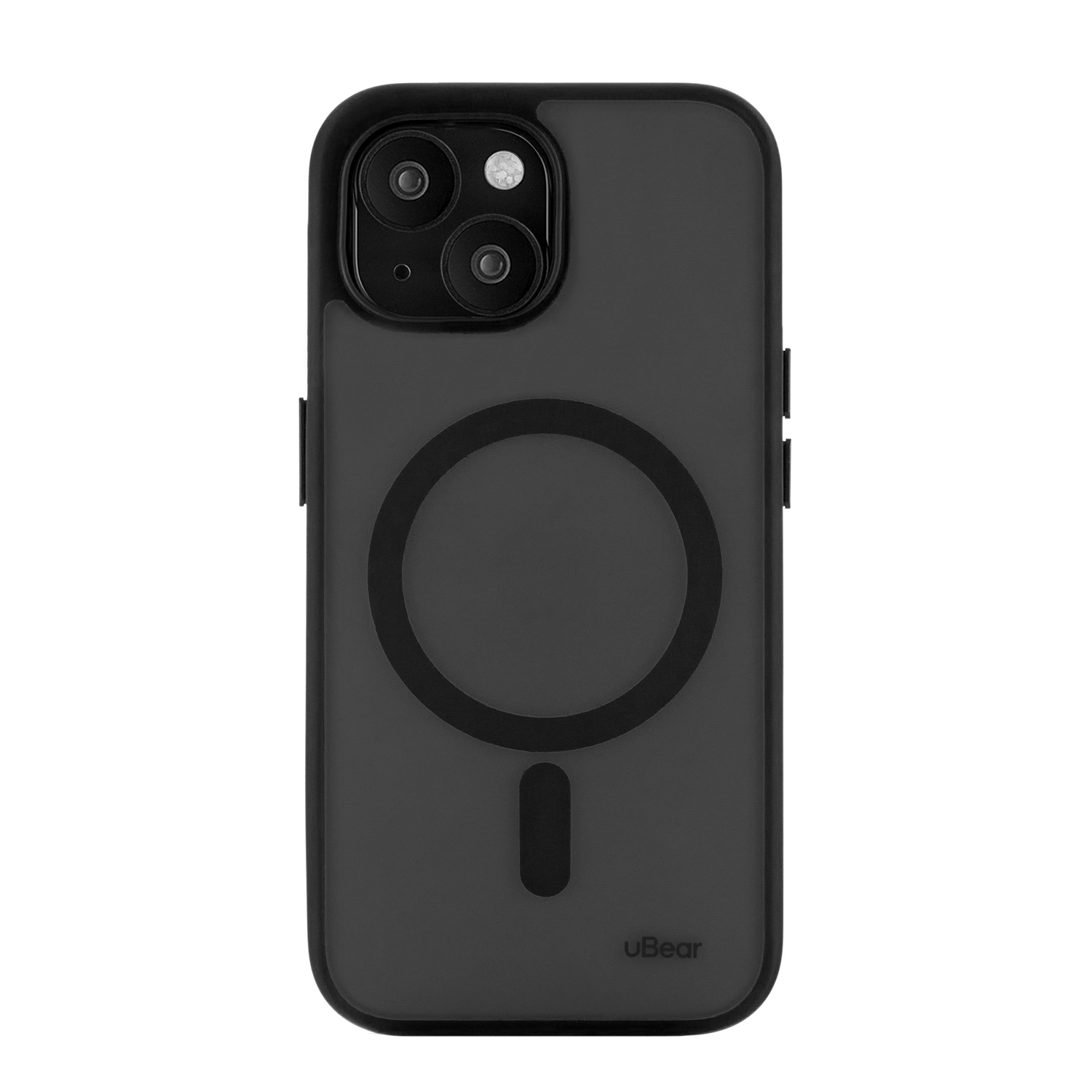 Чехол защитный uBear Cloud Mag Case для iPhone 15, MagSafe совместимый, усиленный, силк-тач, Чёрный
