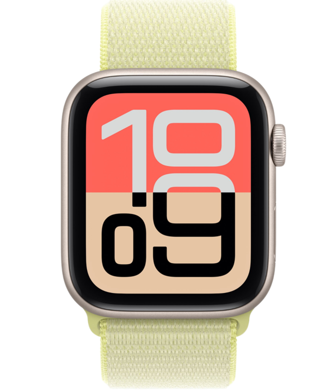 Фото Apple Watch SE 3, 44 мм, корпус из алюминия цвета «Сияющая звезда», спортивный ремешок, размер S/M Фото Apple Watch SE 3, 44 мм, корпус из алюминия цвета «Сияющая звезда», спортивный ремешок, размер S/M