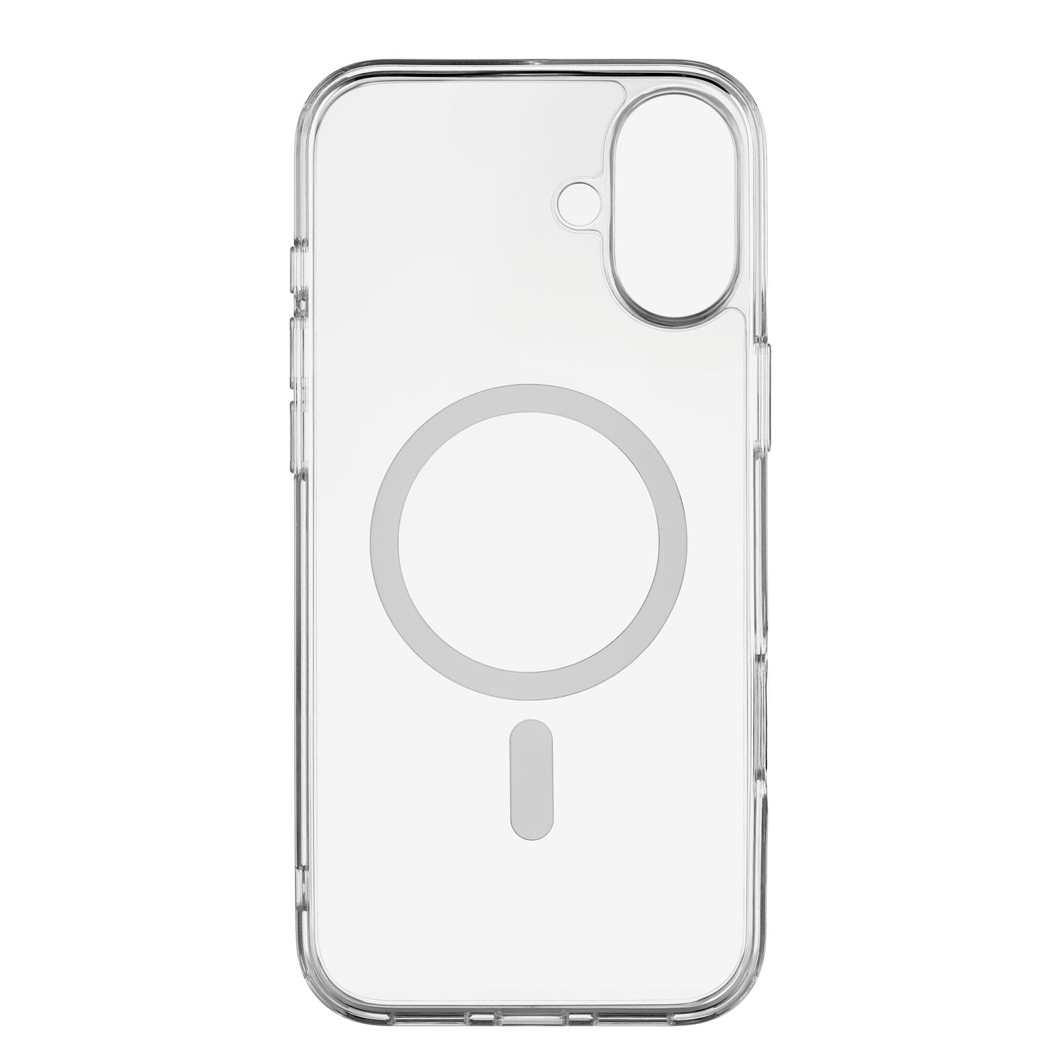 Чехол защитный uBear Real Mag Case для iPhone 16 Plus, MagSafe совместимый, усиленный, прозрачный