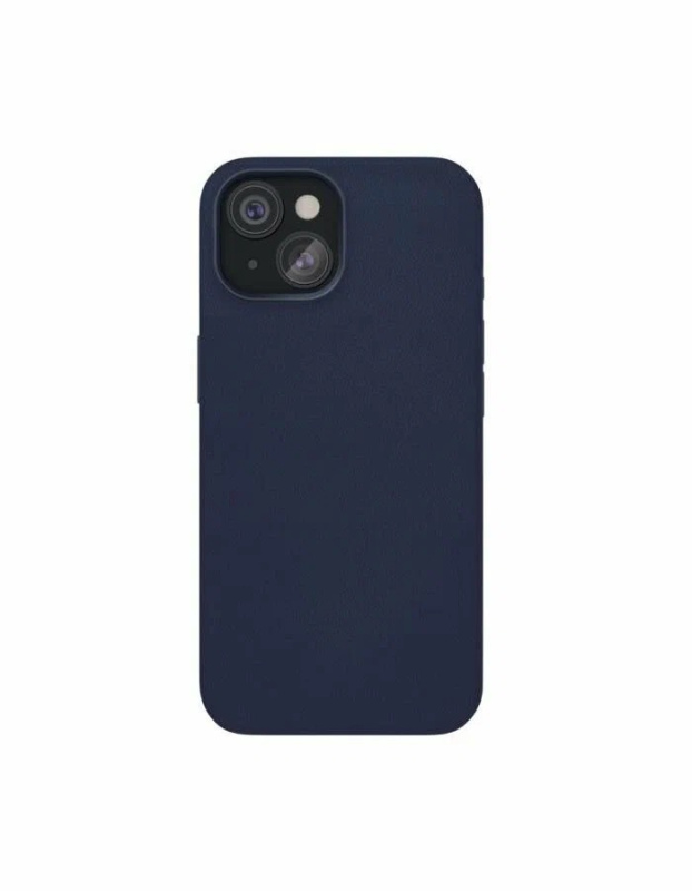 Чехол защитный &quot;vlp&quot; Ecopelle Case с MagSafe для iPhone 15, синий