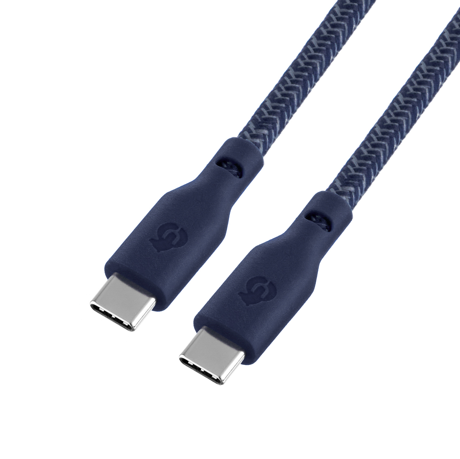 Зарядный кабель uBear Trend, USB-C/USB-С, 60Вт, 1,2м, синий