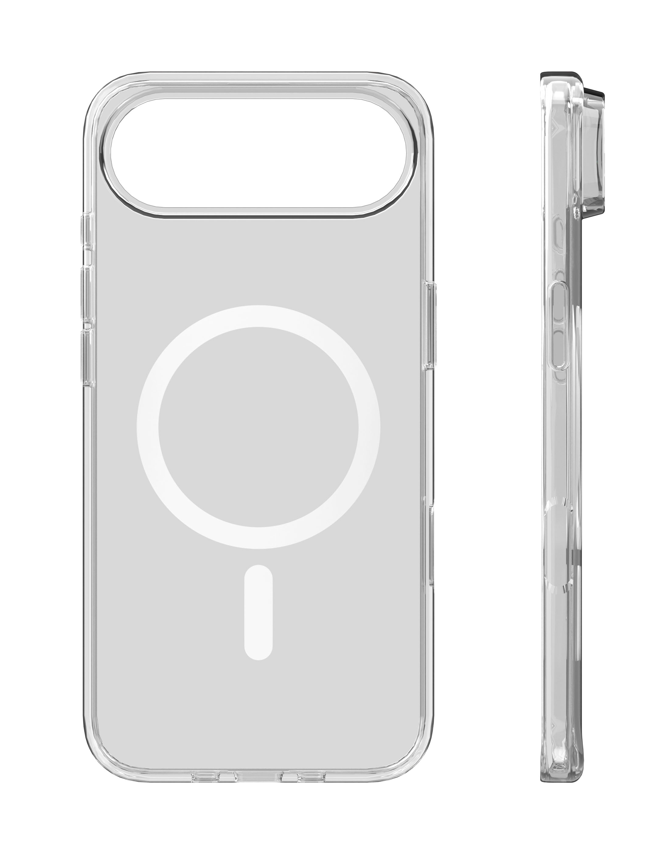 На фото изображено Чехол защитный VLP Diamond Case для iPhone 17 Air, прозрачный