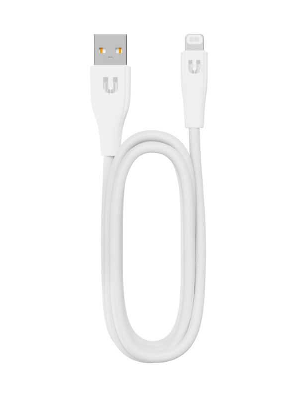 Дата-кабель Uzay USB A - Lightning, 1.2м, белый