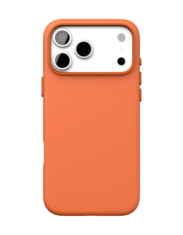 Фото Чехол защитный VLP Aster Pro Case с MagSafe для iPhone 17 Pro Max, оранжевый На фото изображено Чехол защитный VLP Aster Pro Case с MagSafe для iPhone 17 Pro Max, оранжевый