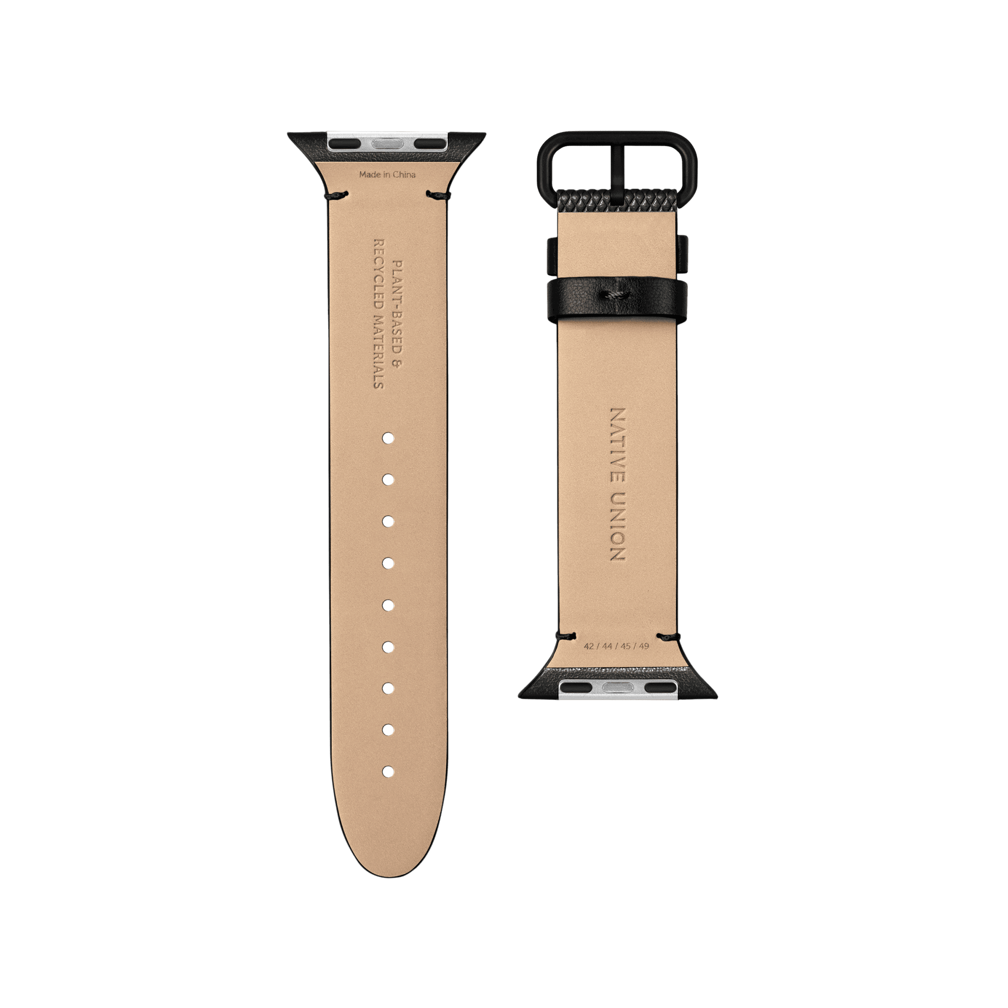 Ремешок для часов (RE)CLASSIC STRAP FOR APPLE WATCH 44MM , черный