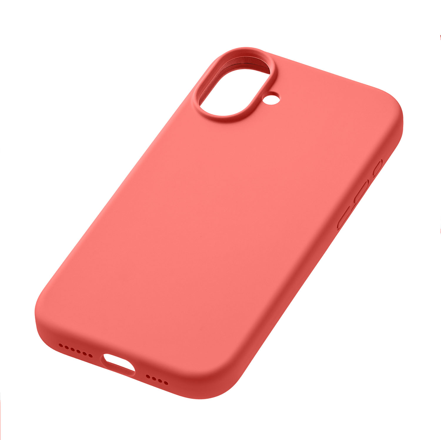 Чехол защитный uBear Touch Mag Case для iPhone 16 Plus, MagSafe совместимый, силикон, софт-тач, коралловый