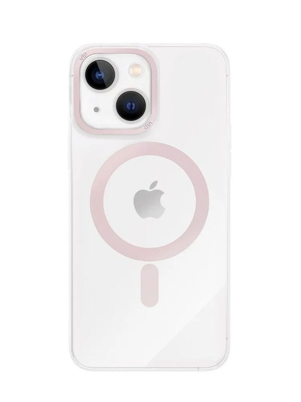 Чехол защитный &quot;vlp&quot; Line case с MagSafe для iPhone 14 Plus, розовый