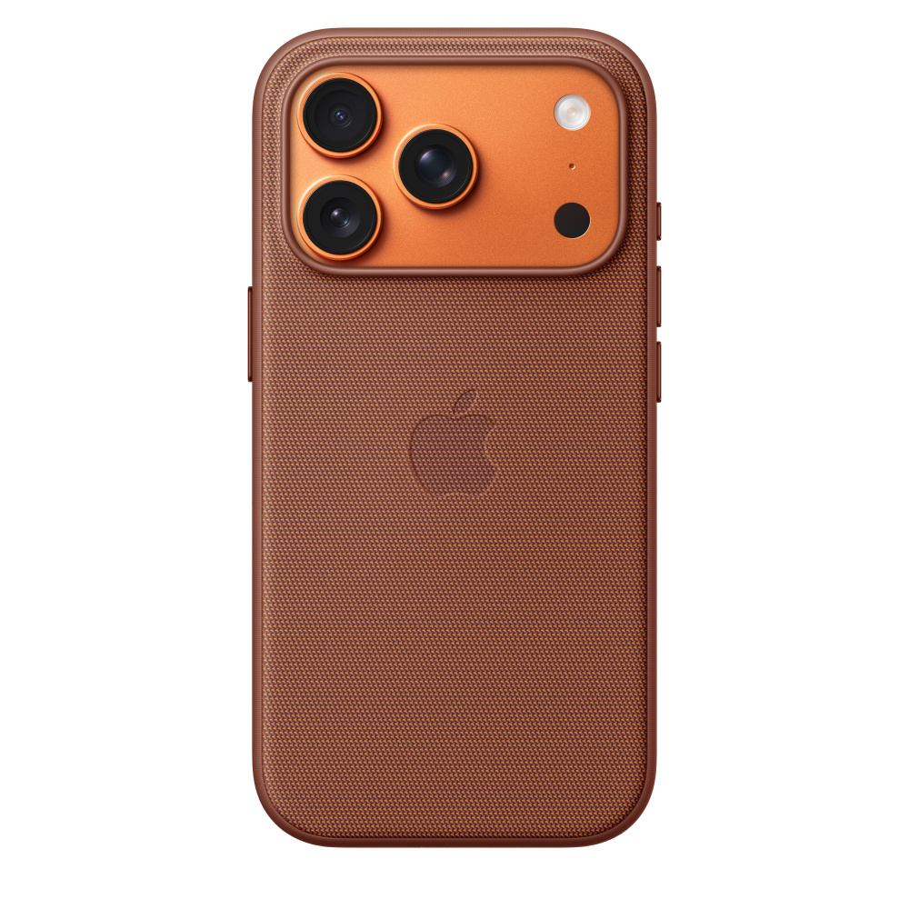 Фото Чехол защитный Apple TechWoven Case with MagSafe для iPhone 17 Pro, коричневый Фото Чехол защитный Apple TechWoven Case with MagSafe для iPhone 17 Pro, коричневый