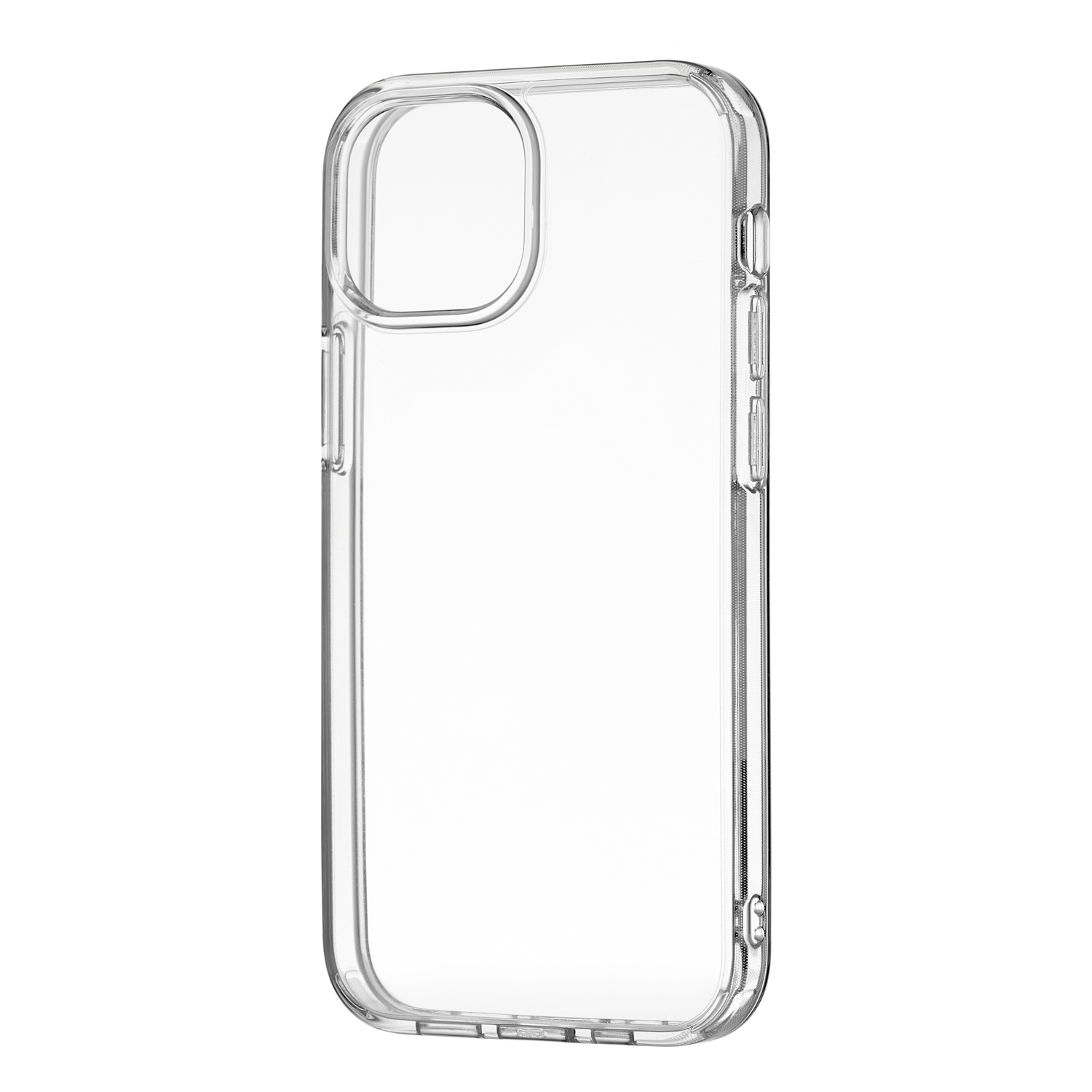 Real Case for iPhone 13 mini  PC+TPU. Магнитнная упаковка, прозрачный