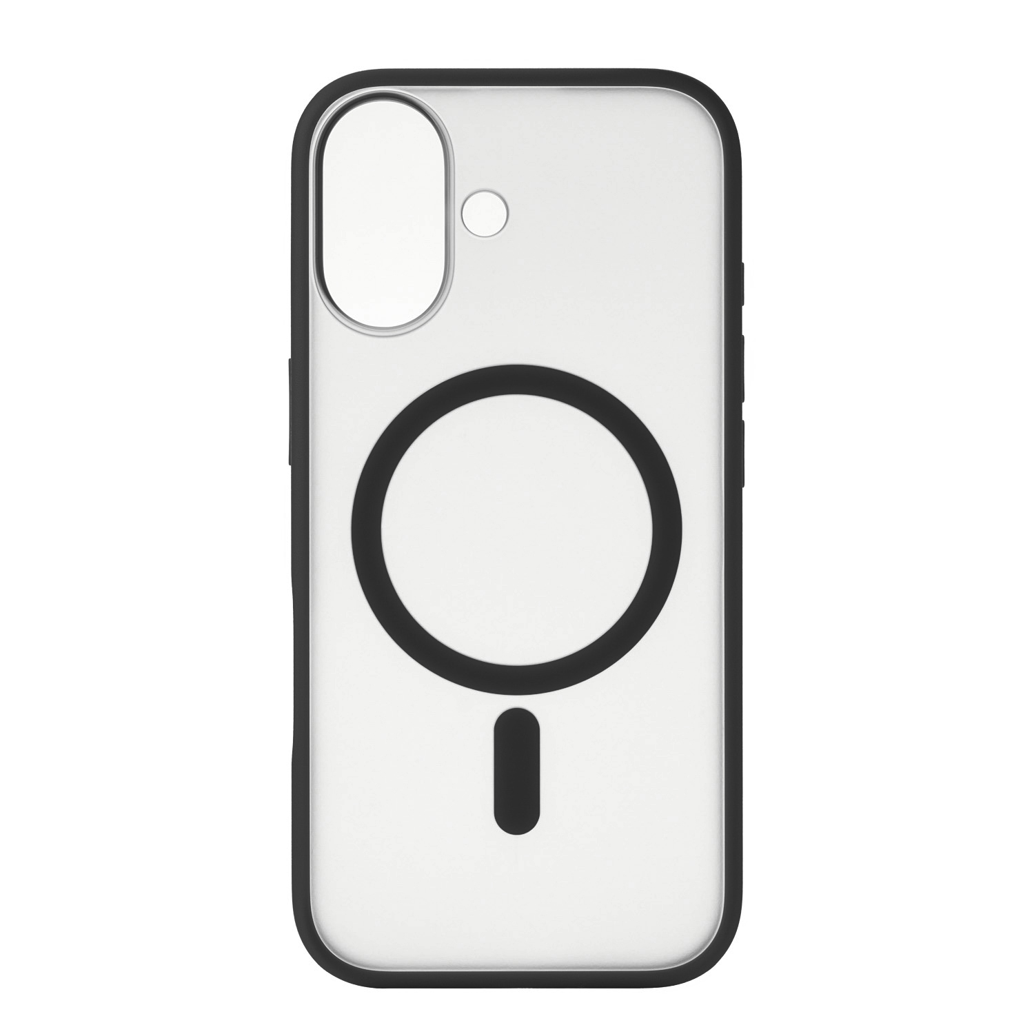 На фото изображено Чехол защитный uBear Cloud Mag Case для iPhone 17, MagSafe, черный