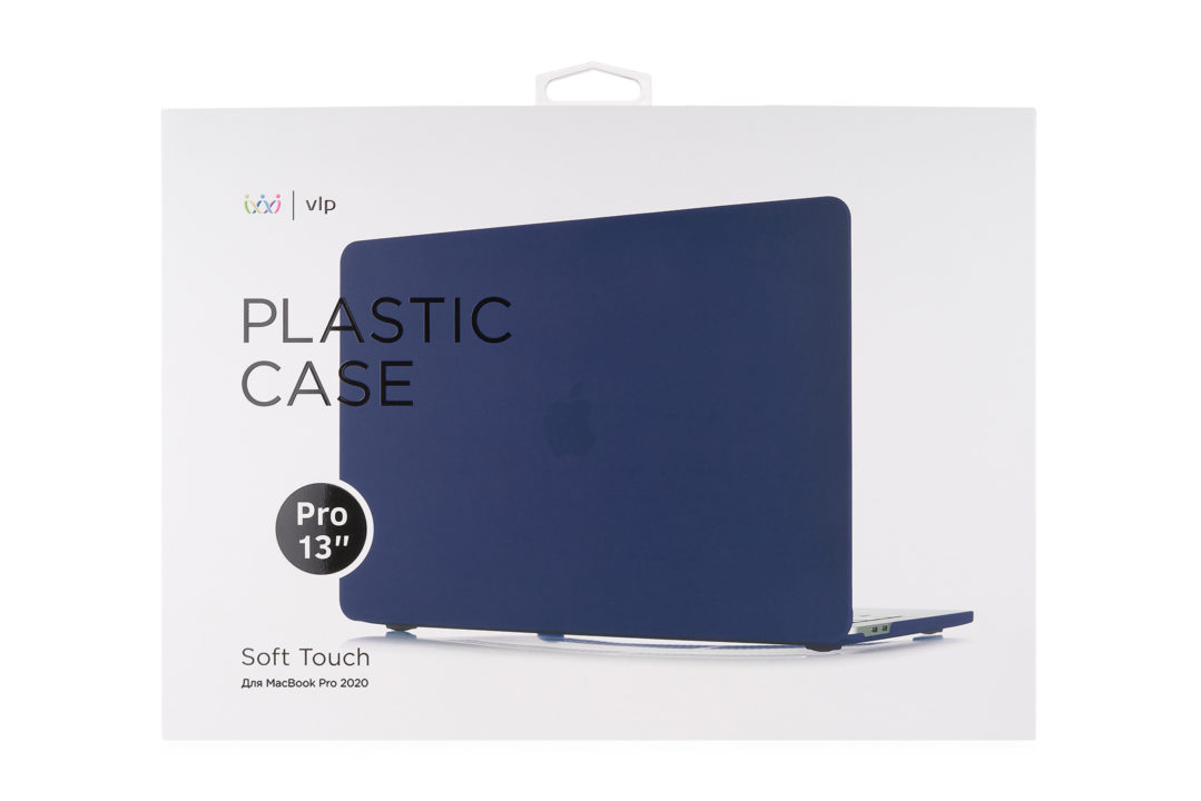 Чехол защитный VLP Plastic Case для MacBook Pro 13" 2020, темно-синий