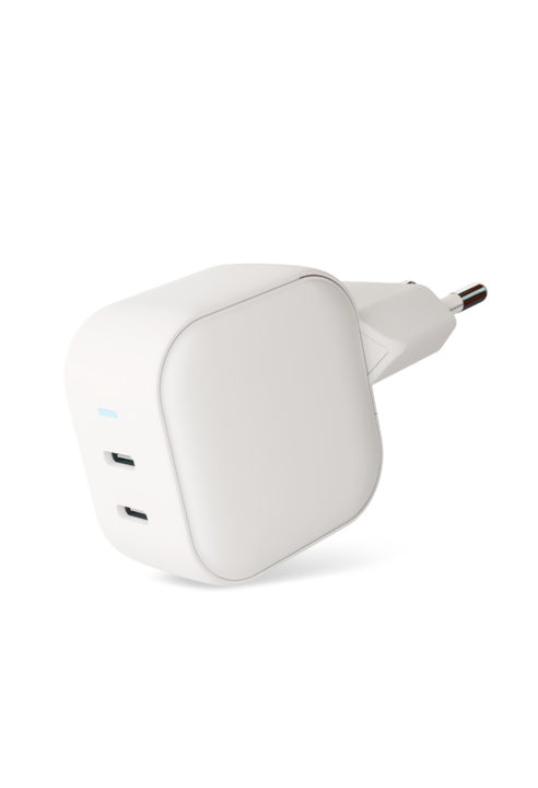 Сетевое зарядное устройство VLP G-Charge 45Вт USB-C+USB-С, PD, QC, белый