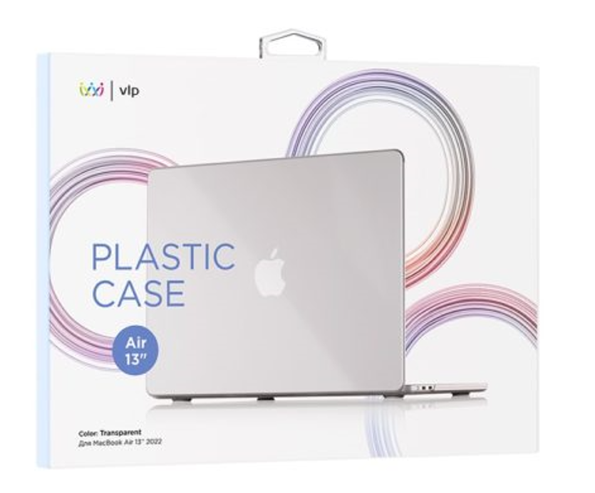 Чехол защитный VLP Plastic Case для MacBook Air 13" 2022, прозрачный
