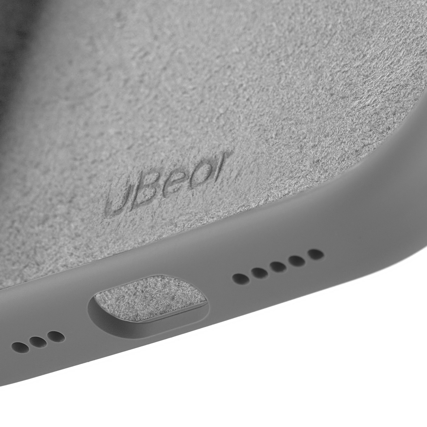 На фото изображено Чехол защитный uBear Touch Mag Case для iPhone 17 MagSafe, светло-серый