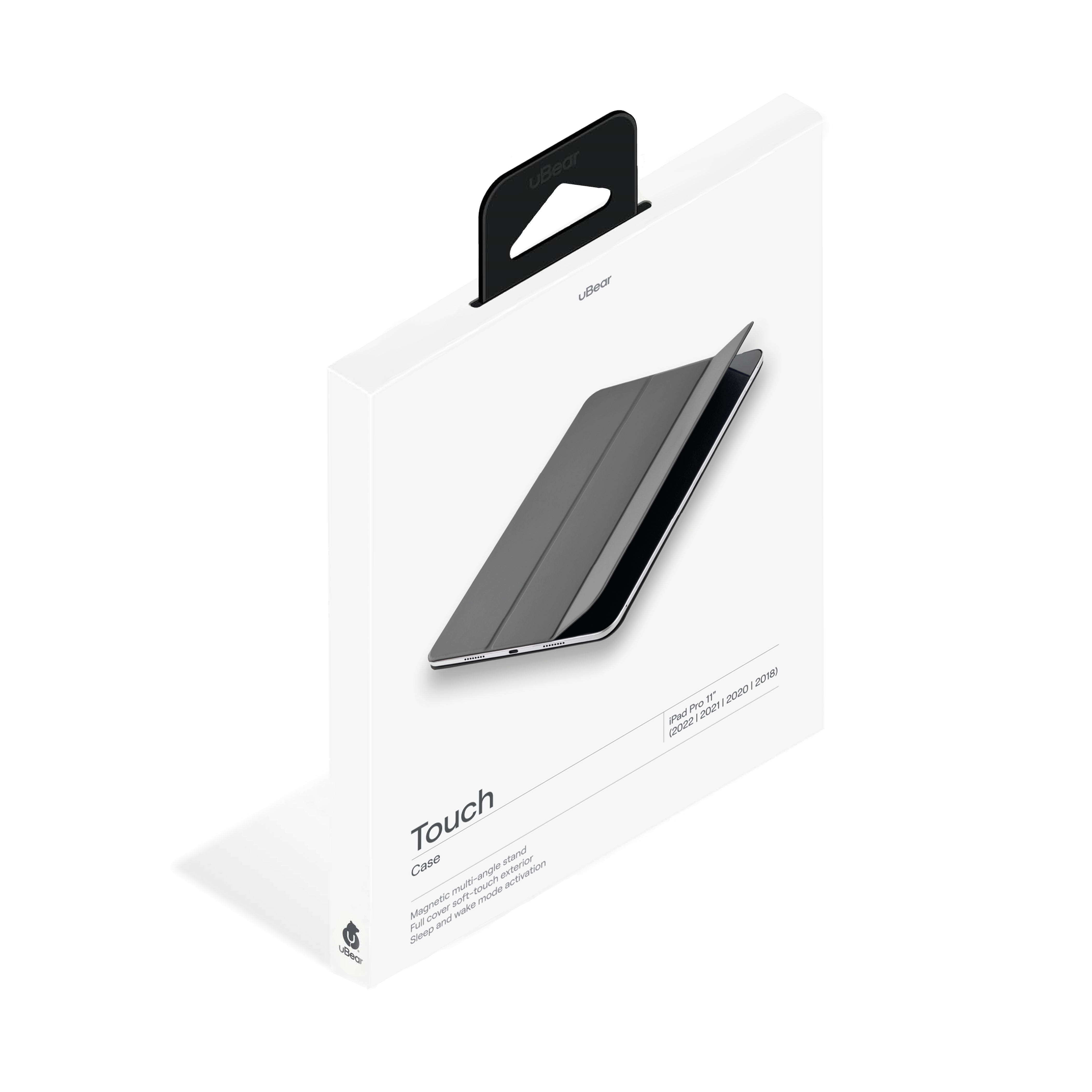 Чехол uBear Touch case для iPad Pro 11”, soft-touch, Тёмно-серый