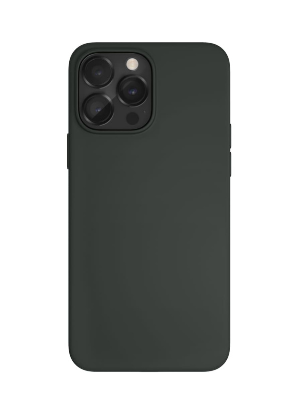 Чехол защитный "vlp" Silicone case с MagSafe для iPhone 14 Pro, темно-зеленый