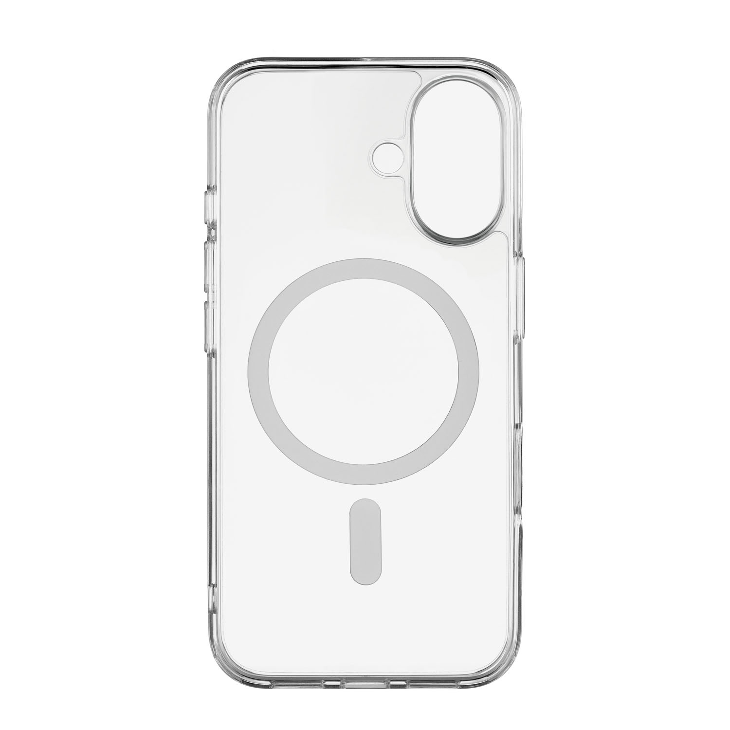 Чехол защитный uBear Real Mag Case для iPhone 16, MagSafe совместимый, усиленный, прозрачный