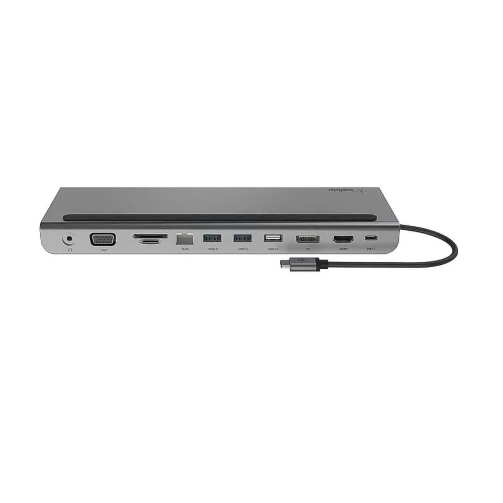 Док-станция Belkin Connect USB-C 11-in-1 Multiport Dock, серый