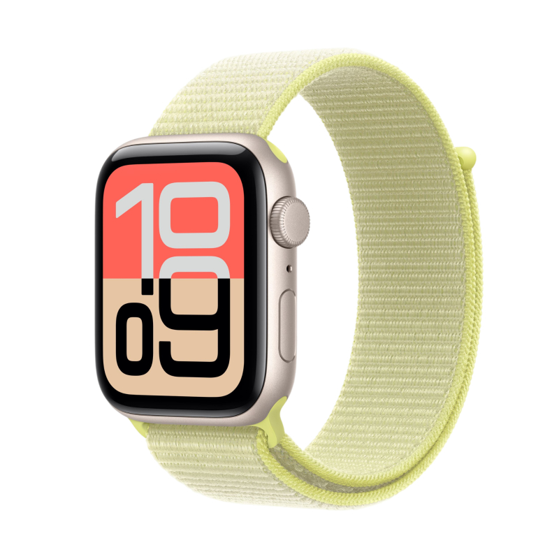 Apple Watch SE 3, 44 мм, корпус из алюминия цвета «Сияющая звезда», спортивный ремешок, размер S/M Apple Watch SE 3, 44 мм, корпус из алюминия цвета «Сияющая звезда», спортивный ремешок, размер S/M