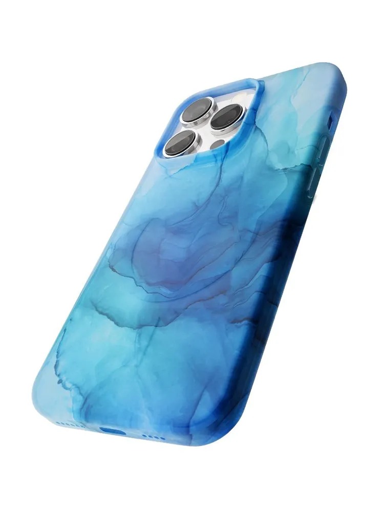 Чехол защитный "vlp" Splash case с MagSafe для iPhone 14 ProMax, синий