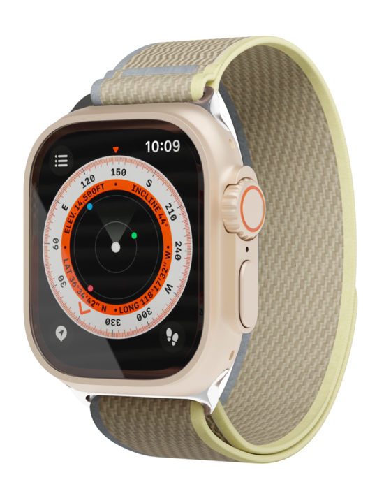 Ремешок нейлоновый Trail Band "vlp" для Apple Watch 42/44/45/49mm, бежевый-желтый