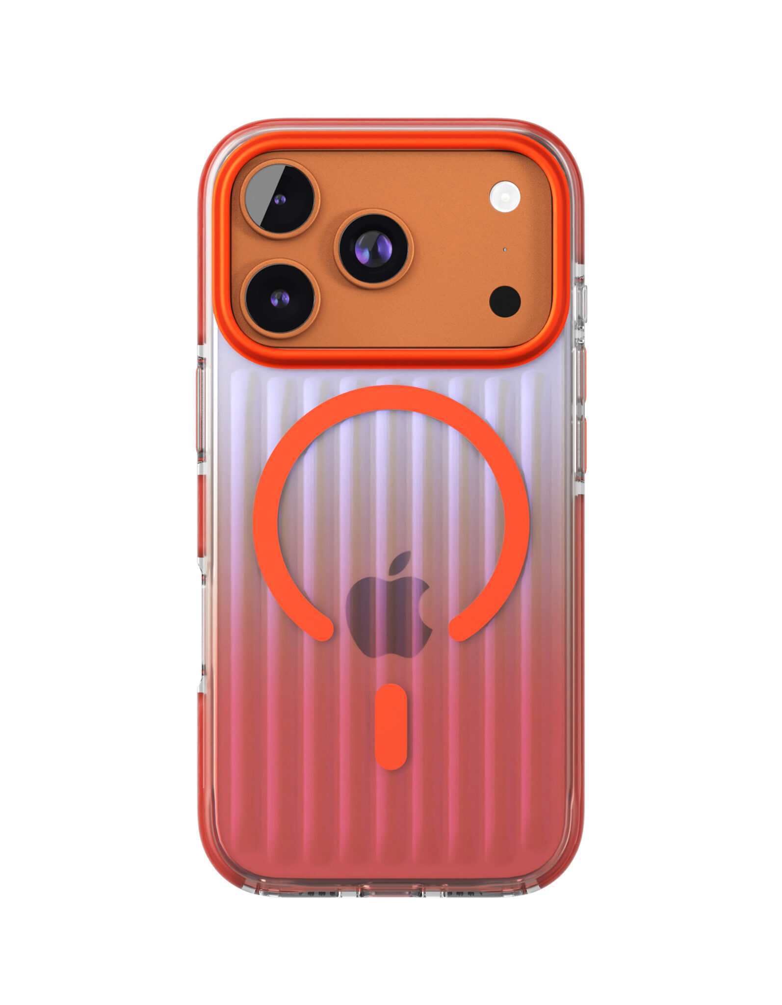 Фото Чехол защитный VLP Pulse Case с MagSafe для iPhone 17 Pro, оранжевый На фото изображено Чехол защитный VLP Pulse Case с MagSafe для iPhone 17 Pro, оранжевый