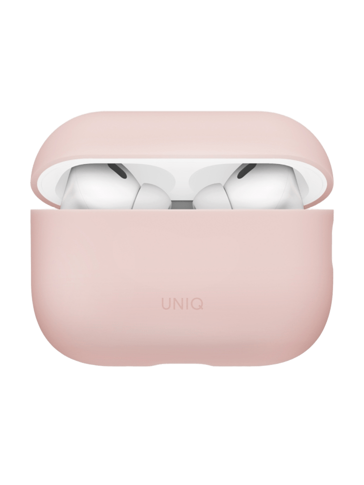 На фото изображено Чехол Uniq LINO для AirPods Pro 3, Blush Pink