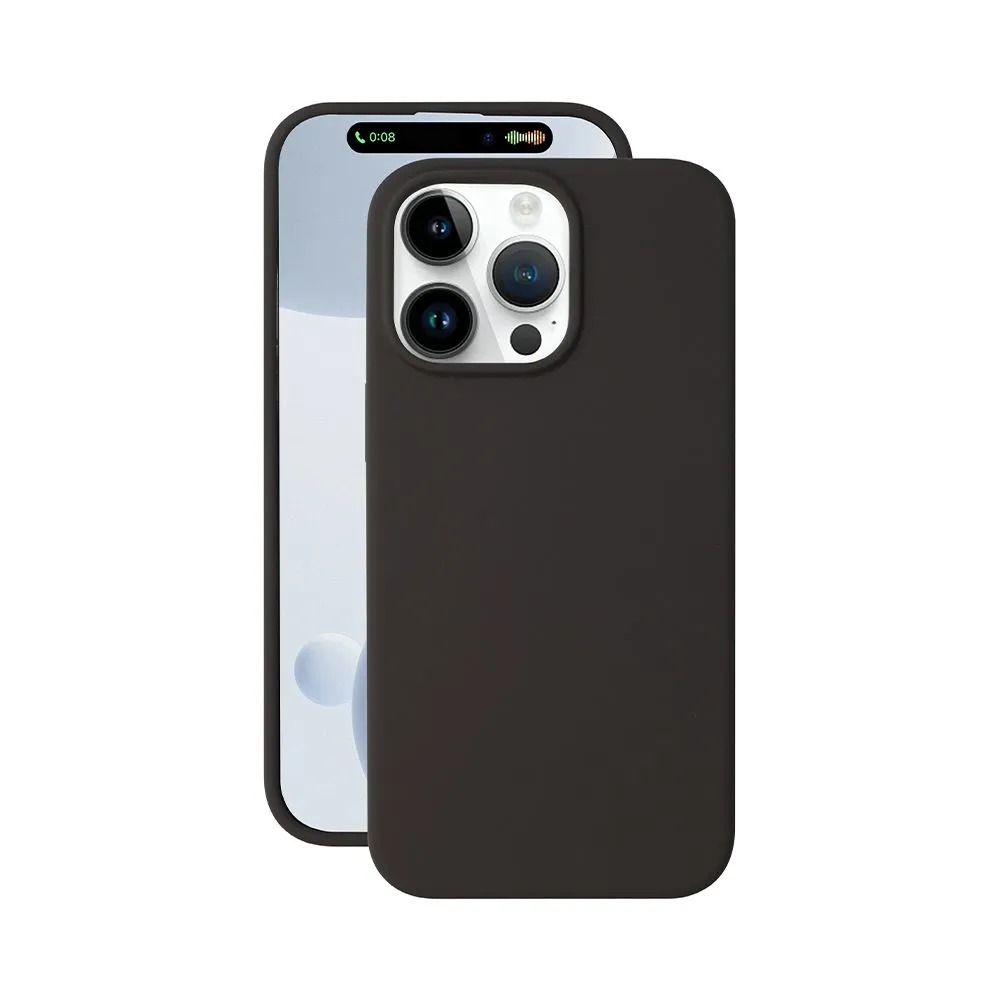 Чехол Liquid Silicone Case Pro для Apple iPhone 15 Pro, серый, Deppa