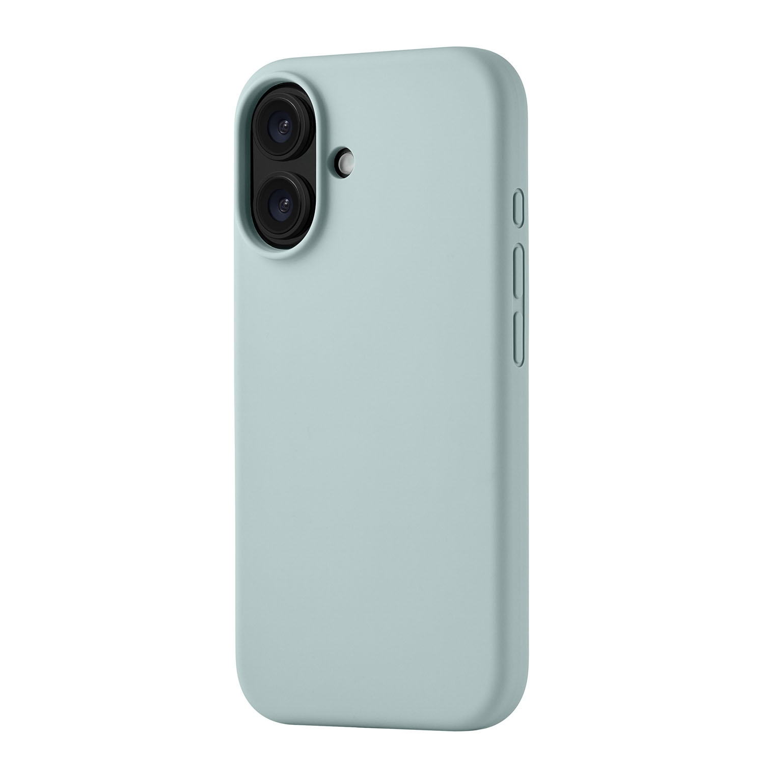 Чехол защитный uBear Touch Mag Case для iPhone 16, MagSafe совместимый, силикон, софт-тач, холодная мята