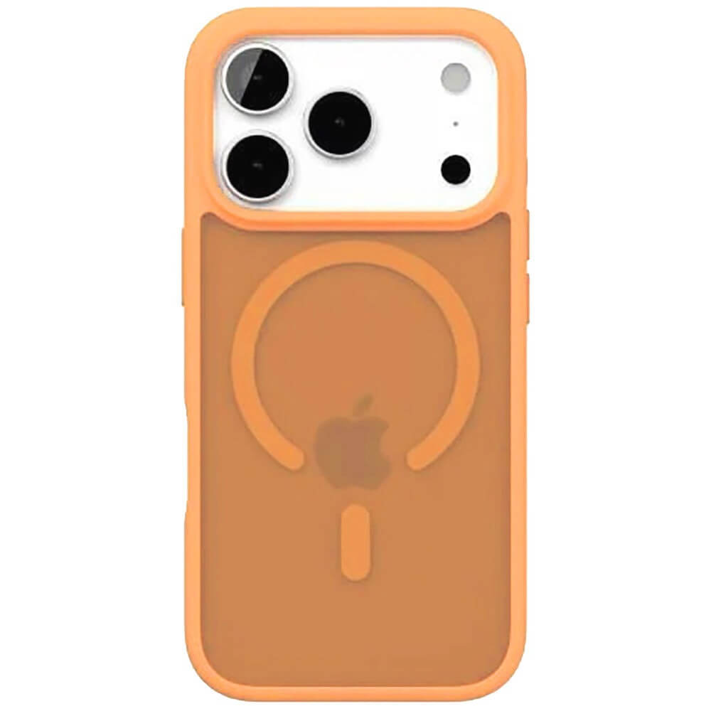 На фото изображено Чехол защитный VLP LITE Bloom Case с MagSafe для iPhone 17 Pro, оранжевый