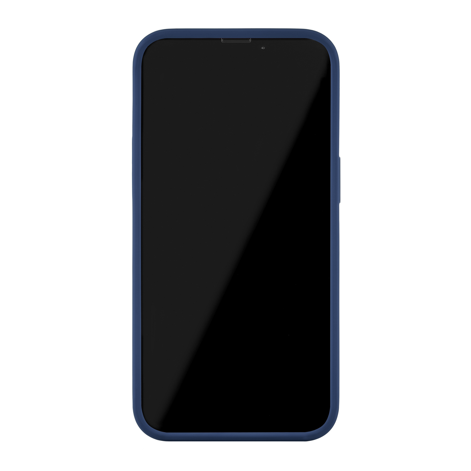 Touch Сase (Liquid silicone) for iPhone 13. Магнитная упаковка, тёмно-синий