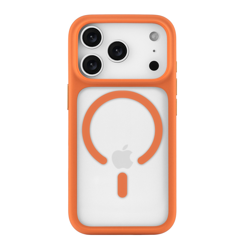 Фото Чехол защитный uBear Shade Case для iPhone 17 Pro, MagSafe, оранжевый Фото Чехол защитный uBear Shade Case для iPhone 17 Pro, MagSafe, оранжевый