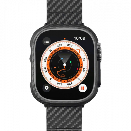 Кевларовый чехол Pitaka для Apple Watch 8/7 (41мм), черный