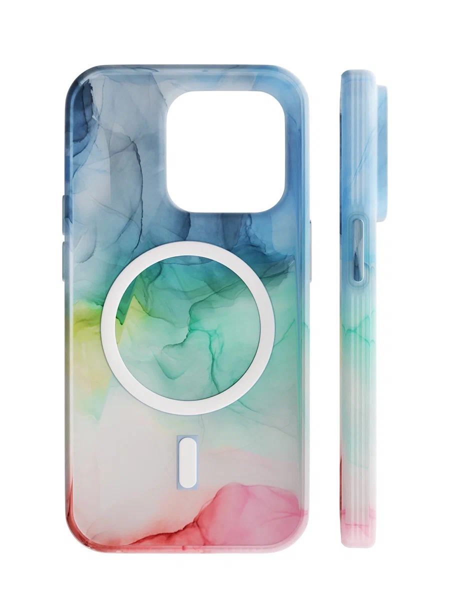 Чехол защитный "vlp" Splash case с MagSafe для iPhone 14 Pro, мультицвет