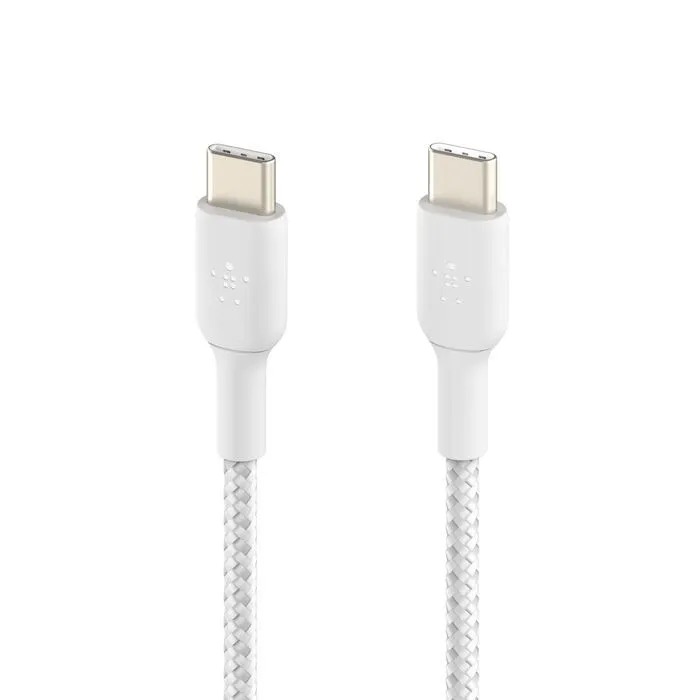 Кабель Belkin BoostCharge USB-C/USB-C Braided Cable Длина: 1м, белый