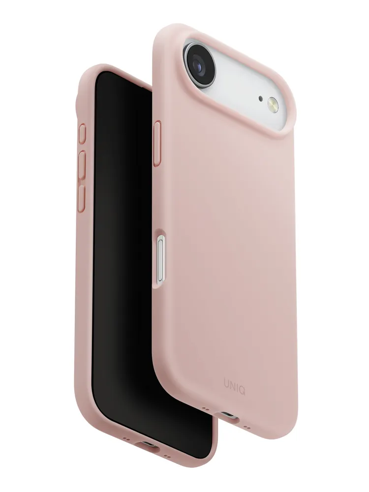Фото Чехол Uniq Lino MagSafe для iPhone Air, розовый На фото изображено Чехол Uniq Lino MagSafe для iPhone Air, розовый