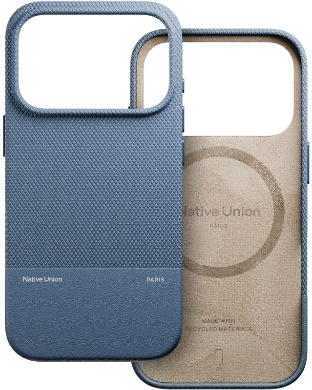 Фото Чехол Native Union Paris (Re)Classic Case для iPhone 17 Pro Синий На фото изображено Чехол Native Union Paris (Re)Classic Case для iPhone 17 Pro Синий