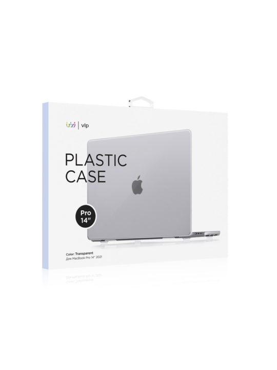 Чехол защитный VLP Plastic Case для MacBook Pro 14" 2021, прозрачный