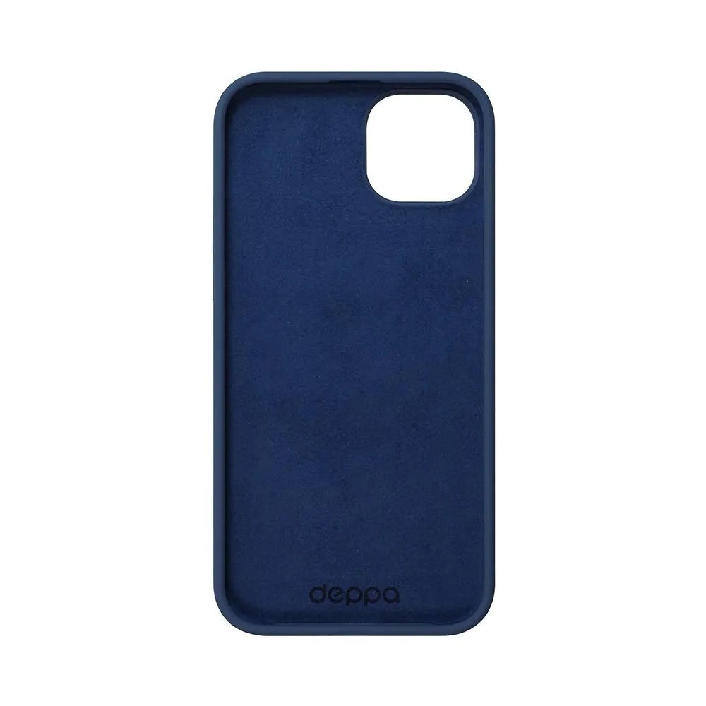 Чехол Liquid Silicone Case Pro для Apple iPhone 15 Plus, синий, Deppa