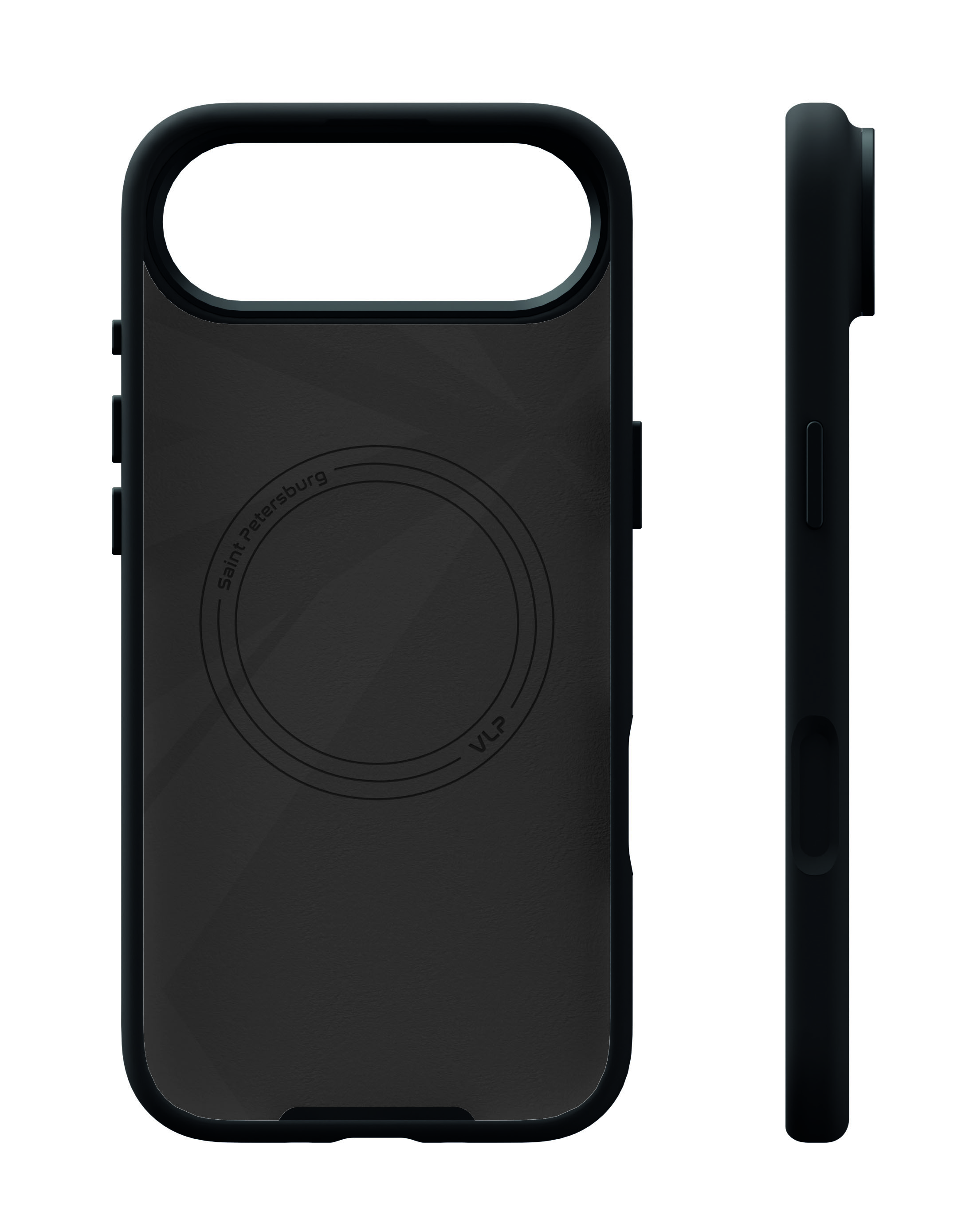 На фото изображено Чехол защитный VLP Aster Pro Case с MagSafe для iPhone 17 Air, черный