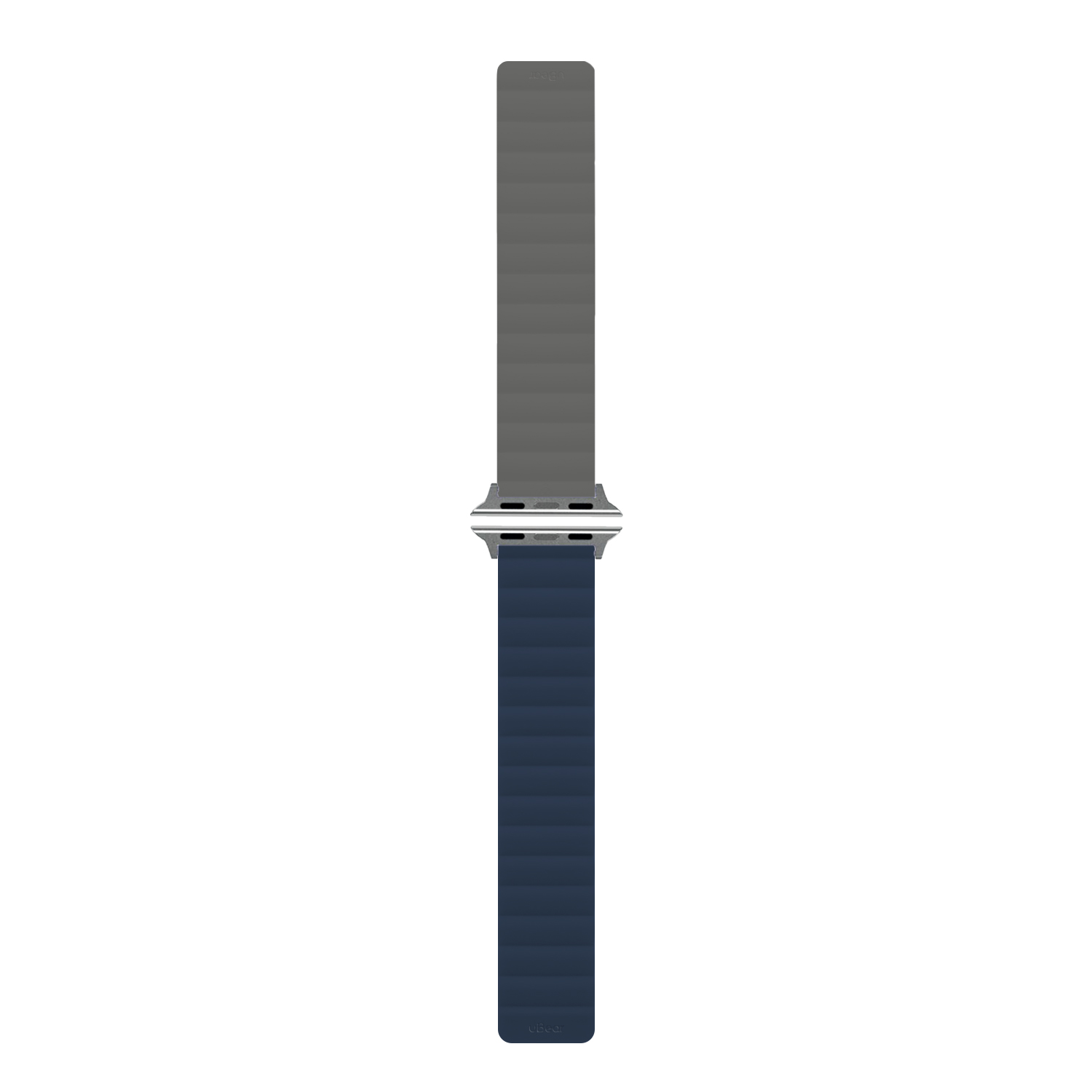 Ремешок uBear Mode для Apple Watch M/L (42, 44, 45, 49 мм), силиконовый, синий/серый
