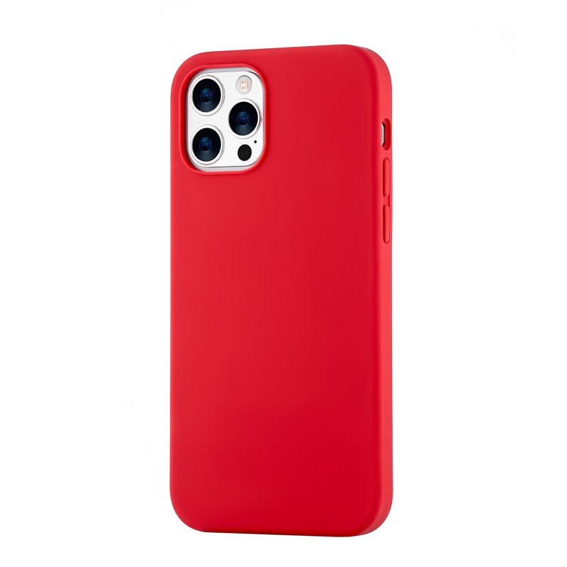 Touch Case  for iPhone 12 Pro Max (Liquid Silicone), красный