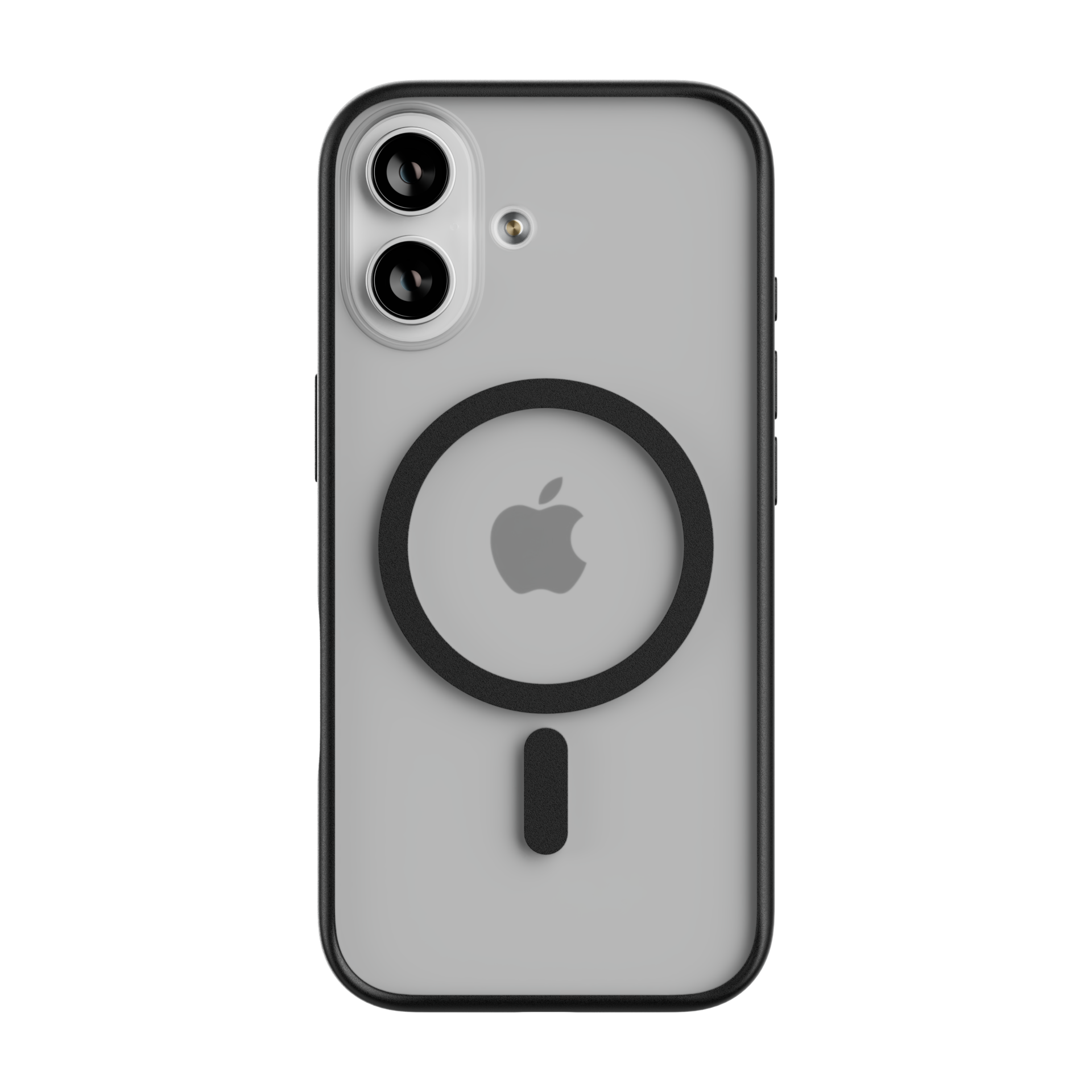 На фото изображено Чехол защитный uBear Cloud Mag Case для iPhone 17, MagSafe, черный